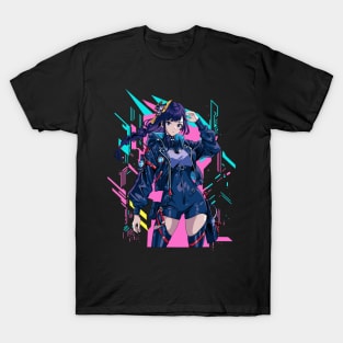 techwear girl cyberpunk 3 T-Shirt